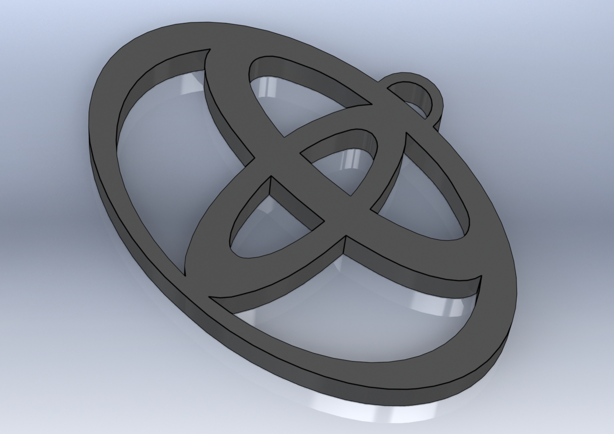 Free STL file Key ring TOYOTA 🔑 ・3D printing model to download・Cults